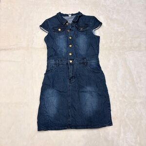 Stylish Denim Kids Casual Dress